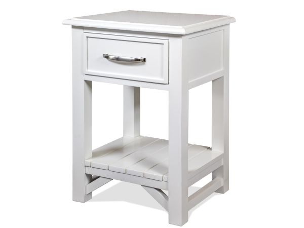 Riverside Furniture Talford Cotton 1-Drawer Nightstand in Cotton