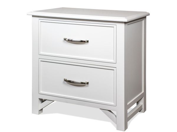 Riverside Furniture Talford Cotton 2-Drawer Nightstand in Cotton