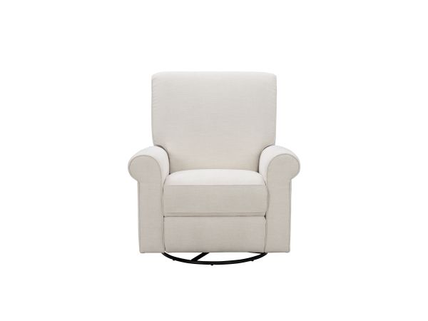 Tegan Swivel Recliner in Tweed Linen