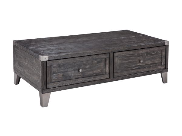 Ashley Furniture Todoe Coffee Table with Lift Top in Dark Gray