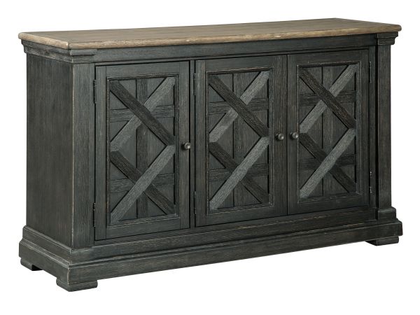 Ashley Furniture Tyler Creek Dining Server in Black/Gray