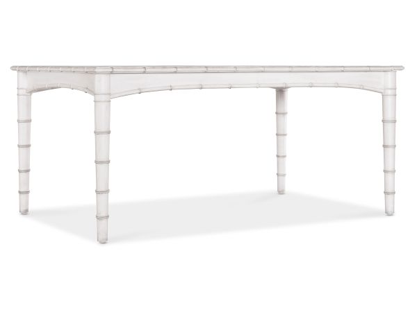 Hooker Furniture Charleston Rectangle Dining Table with 1-20in Leaf in White Heron