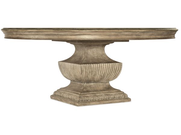 Hooker Furniture Castella 72in Round Urn Table in Antique Slate