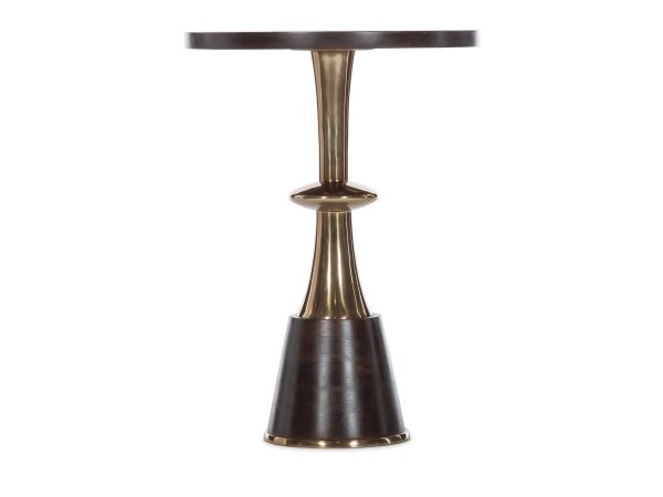 Hooker Furniture Melange Caroline Accent Table in Dark Wood