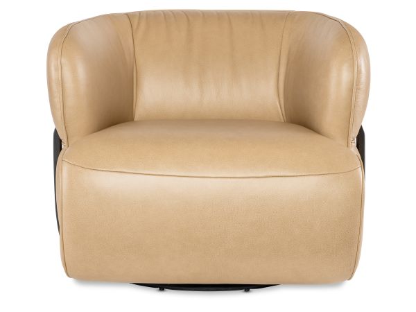Hooker Furniture McGuire Swivel Chair in Darl Walnut