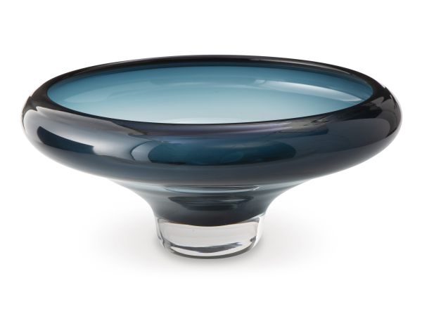 Ashley Furniture Vallborough Bowl in Teal Blue