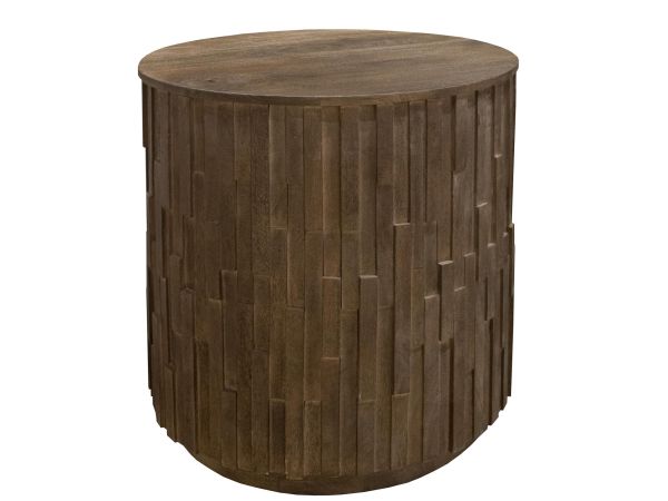 Riverside Furniture Viewpoint Round End Table in Wildwood