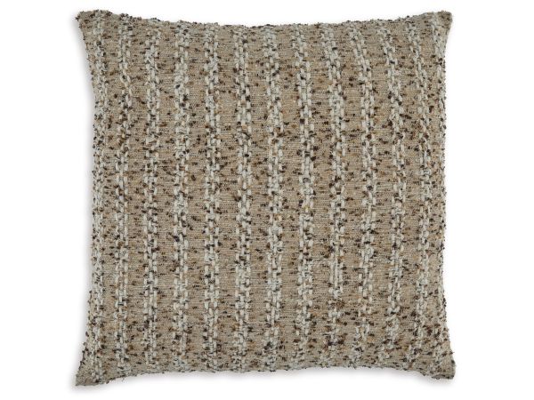 Ashley Furniture Vorlane Pillow (Set of 4) in Tan/Brown/White