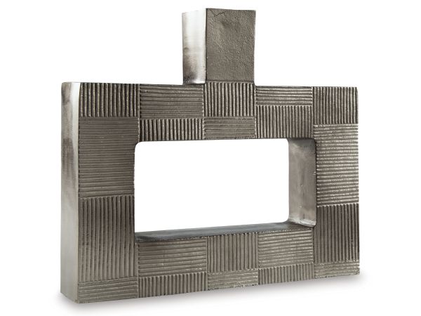 Ashley Furniture Wrengrove Vase in Antique Nickel