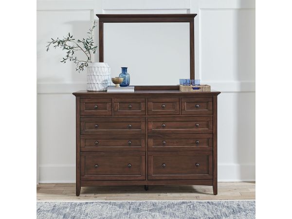 A-America Westlake Master Dresser in Cherry Brown 