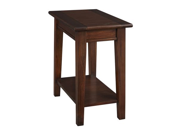 A-America Westlake Chairside Table in Cherry Brown 