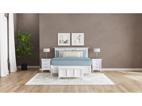 A-America Westlake Panel Bedroom Set - White