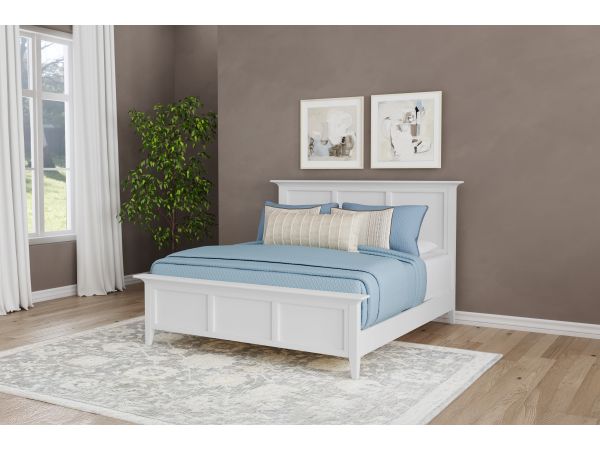A-America Westlake Panel Bed in White 
