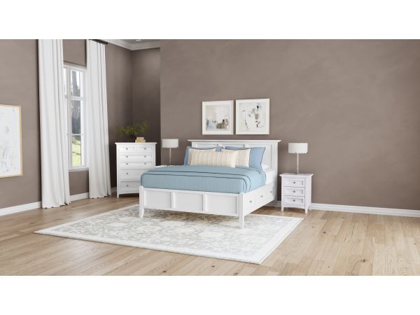 A-America Westlake Storage Bedroom Set - White