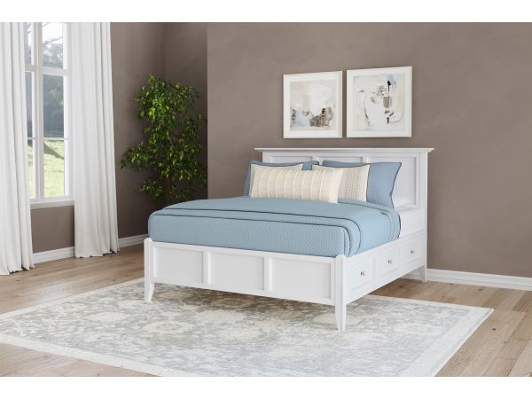 A-America Westlake Storage Bed in White 