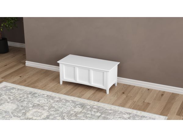 A-America Westlake Cedar Lined Blanket Trunk in White 