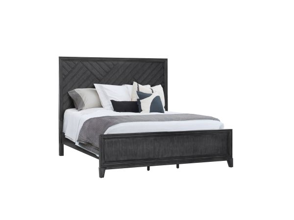 Samuel Lawrence Lenox Panel Bed in Smoked Pearl