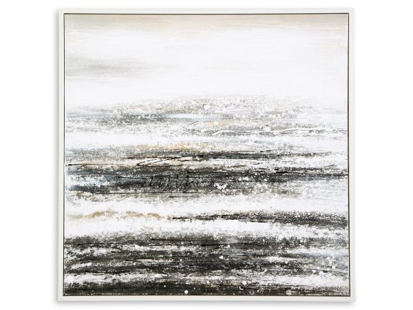 Ashley Furniture Yeschester Wall Art in White/Gray/Navy