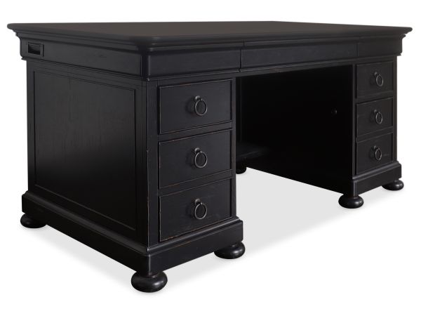 Hooker Furniture Bristowe Junior Executive Desk in Blacks