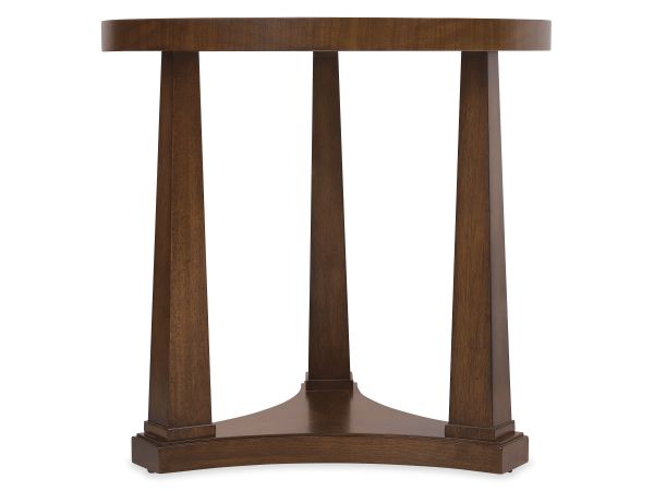 Hooker Furniture Archives Round End Table in Dark Wood