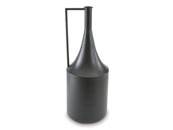 Ashley Furniture Zainforth Vase Tall in Distressed Brown