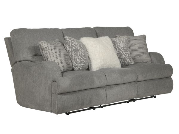 Zane Reclining Sofa in Shark