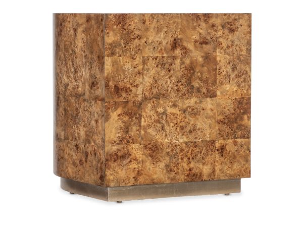 Hooker Furniture Melange Burlesque Accent Table in Medium Wood