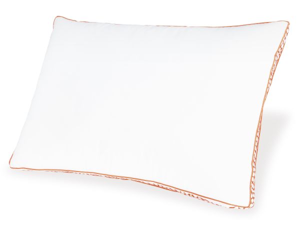 Ashley Furniture Zephyr 2.0 3-in-1 Pillow (6/Case) in White/Orange