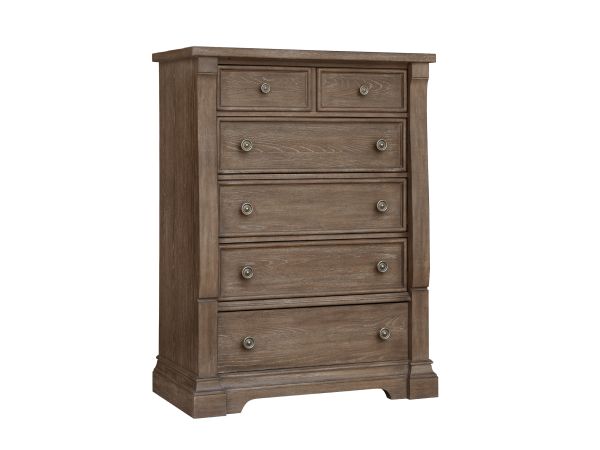 Samuel Lawrence Lawson's Creek 5-Drawer Chest in Weathered Oak