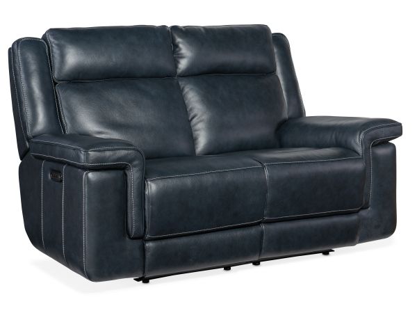 Hooker Furniture Montel Lay Flat Power Loveseat with Power Headrest & Lumbar