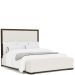 Lydia Upholstered Storage Bed in Dark Cabernet