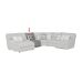 Rockport Power Armless Recliner in Grey
